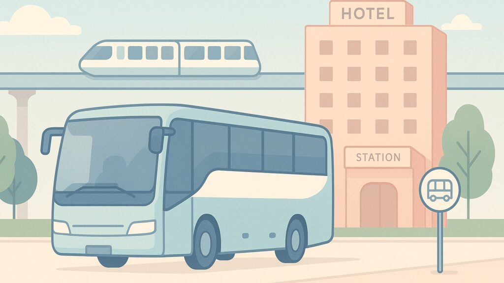 ベイサイド・ステーション⇔ホテル間の無料シャトルバス【所要時間・運行頻度】