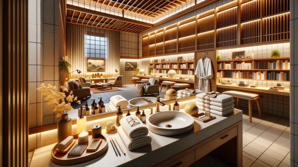 帝国ホテルなどで採用されているミキモトコスメティックスのアメニティセットのイメージ